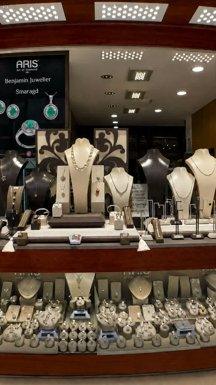 Das Schaufenster von Juwelier Benjamin, Langgasse 26